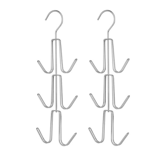 2Pcs Metal Rotatable Hanging Bag Holder for Closet