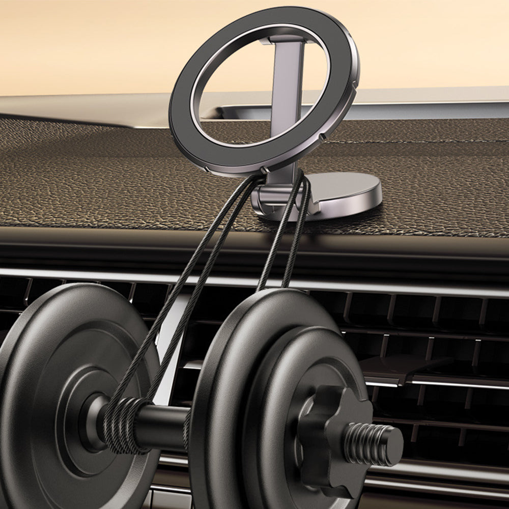2Pcs Metal Magnetic Foldable Car Phone Holder