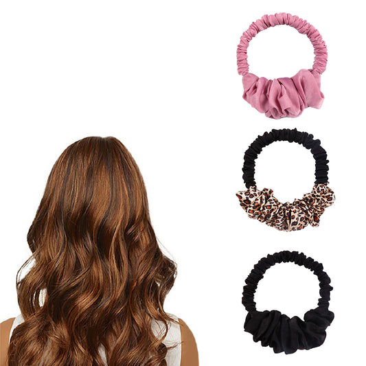 Voluminous Waves Heatless Curling Scrunchie Fashionable Item for Various Hair Type