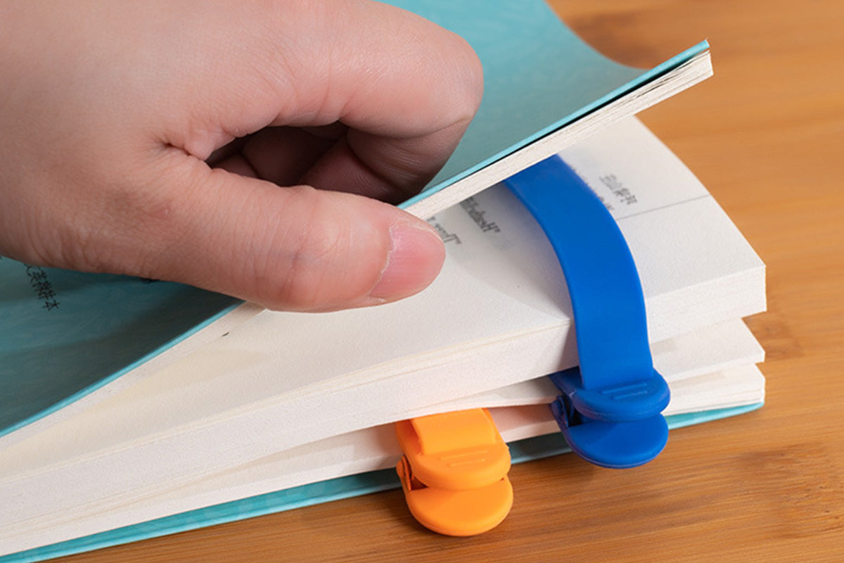 3Pcs Automatic Bookmark Silicone Book Marks for Reading Women