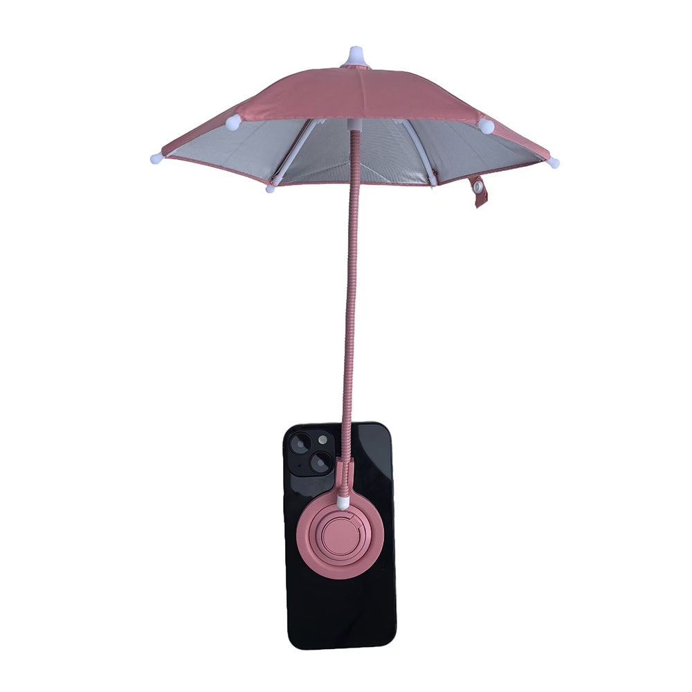 Universal Phone Umbrella for Sun Adjustable Smartphone Umbrella Stand for Outdoor