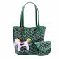 Women's Goyard Inspired Tote Bag with Wallet