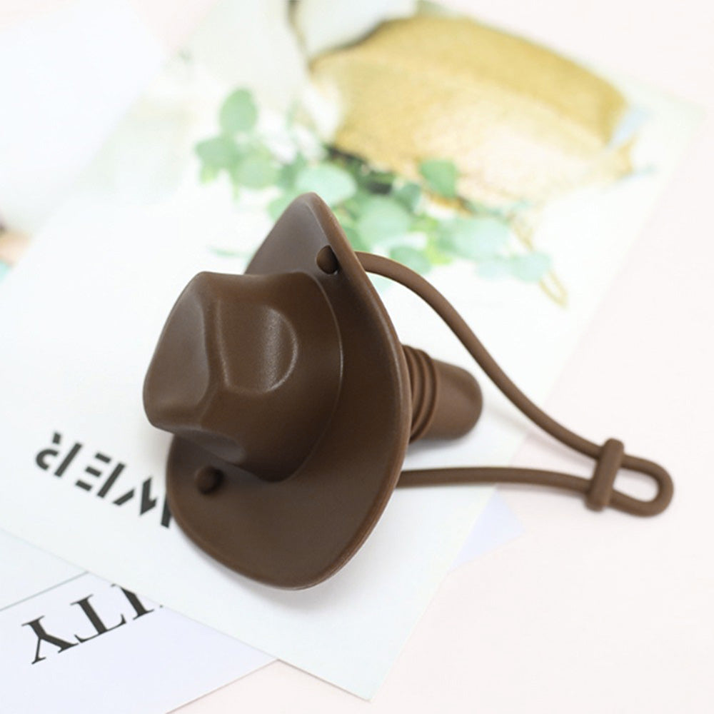 Western Cowboy Hat Silicone Wine Bottle Stopper Champagne Sealer