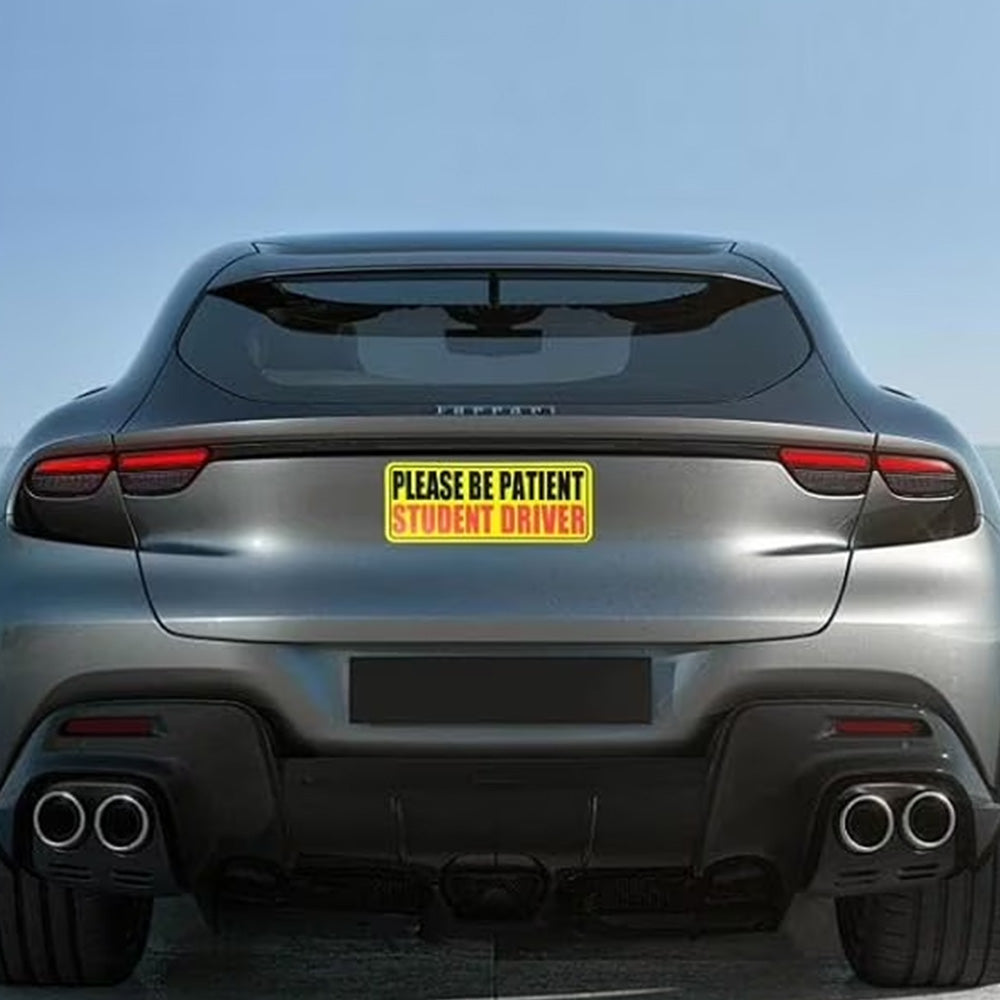 5Pcs Student Driver Reflective Please Be Patient Car