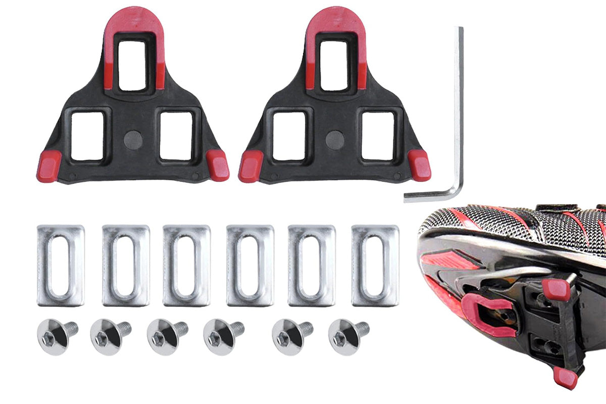 Road Bike Cleat Set SPD Compatible Cycling Pedal Clips for Road Shoes