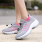 Breathable Stretch Mesh Slip On Walking Sneakers for Men and Women-Grey