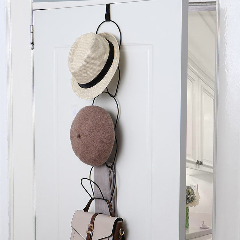 5Pcs Wrought Iron Hat Holder Racks