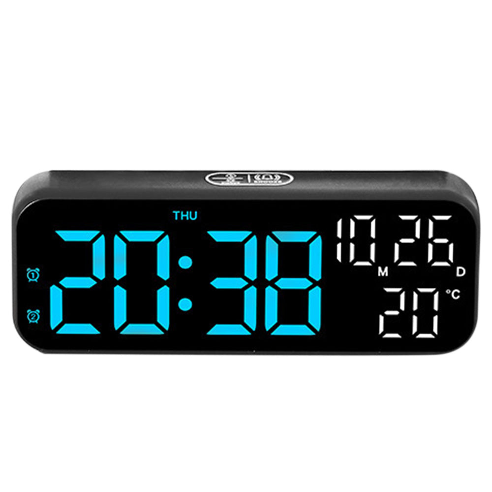 LED Digital Clock with Temperature Humidity Display for Bedroom