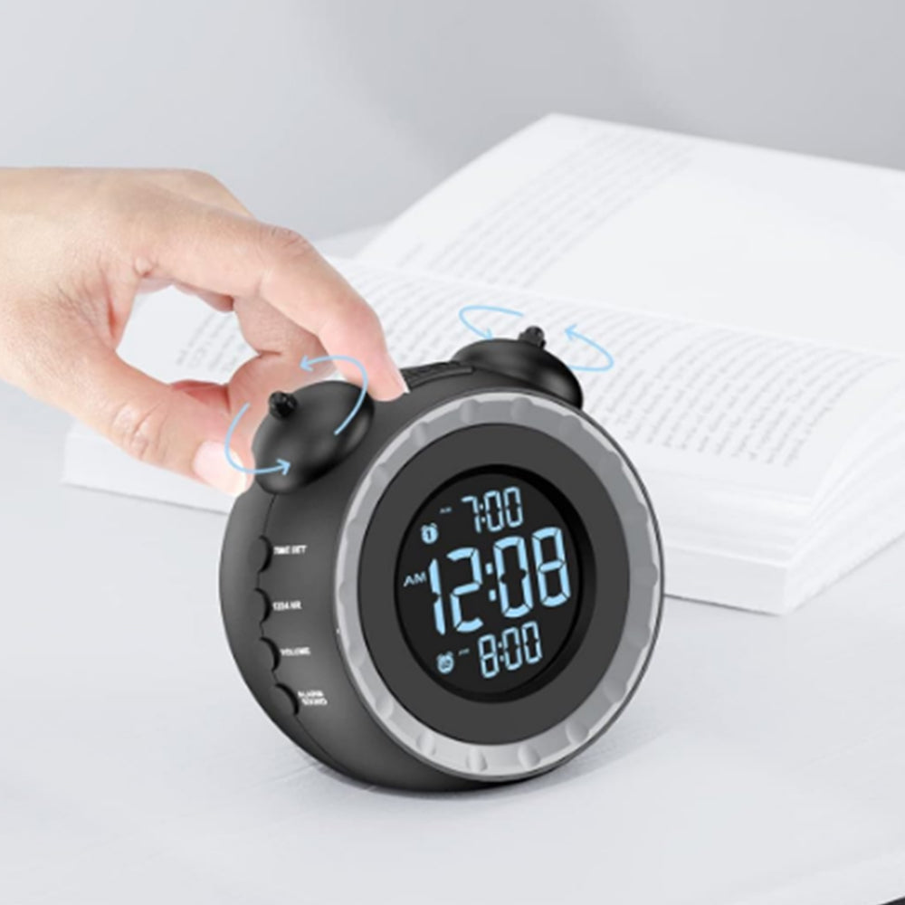 Loud Vibrating Alarm Clock with Extra Bed Shaker for Heavy Sleepers