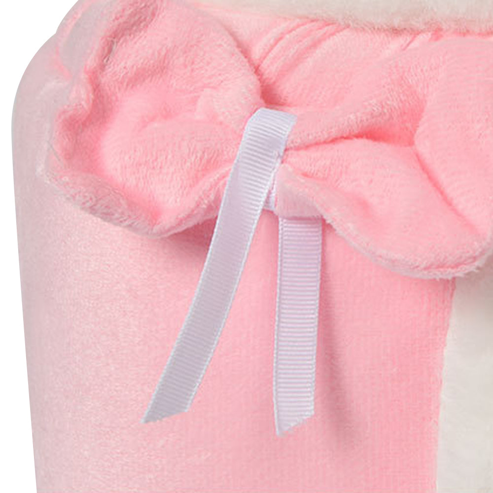 Plush Backpack Portable Pet Hanging Chest Bag with Hand Warmer Pocket
