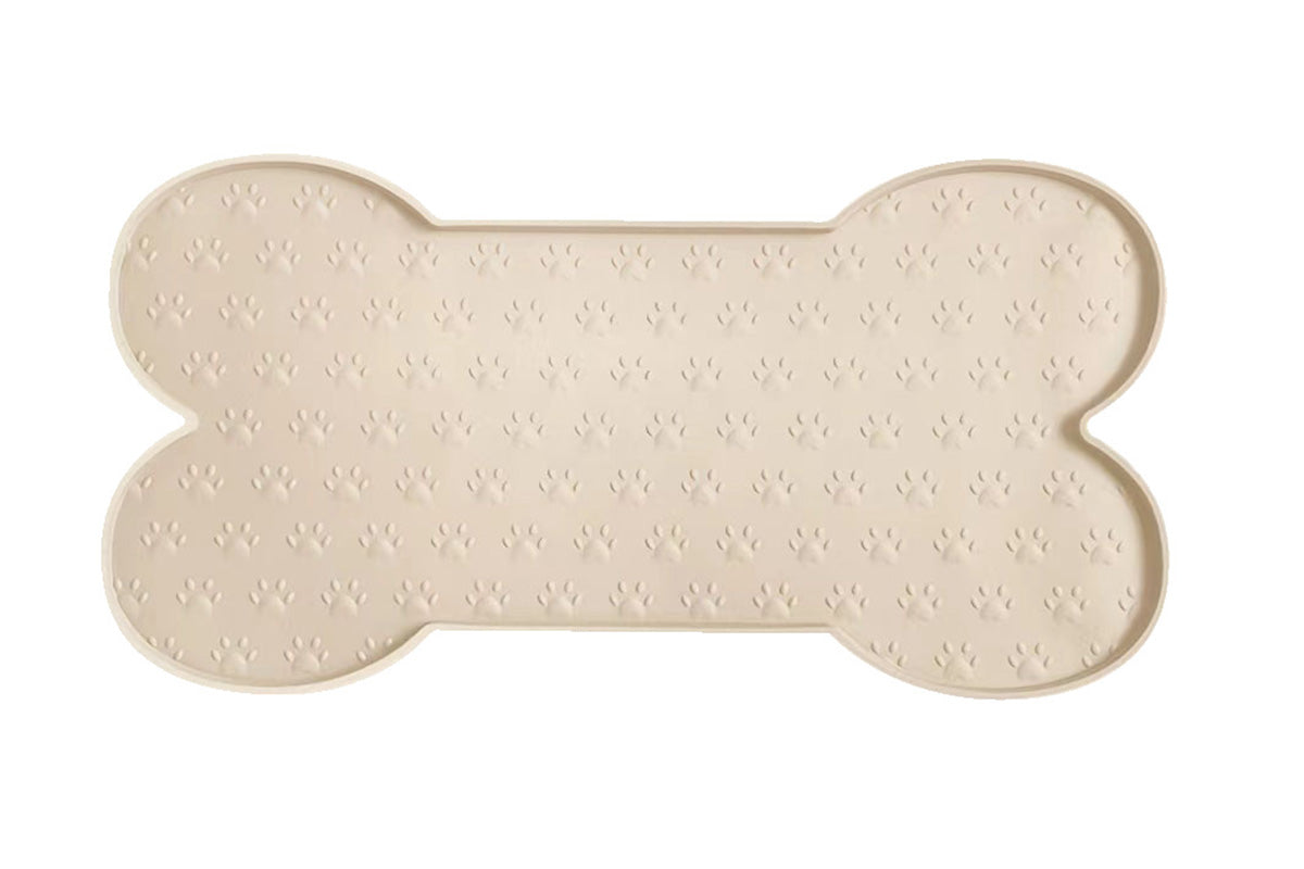 Dog Food Mats for Floors Waterproof Silicone Dog Bowl Mat with Raised Edge