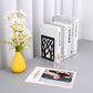 2Pcs Metal Decorative Bookends
