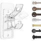 No Drill Self Adhesive Curtain Rod Brackets Transparent Invisible Holders for Curtains Towels