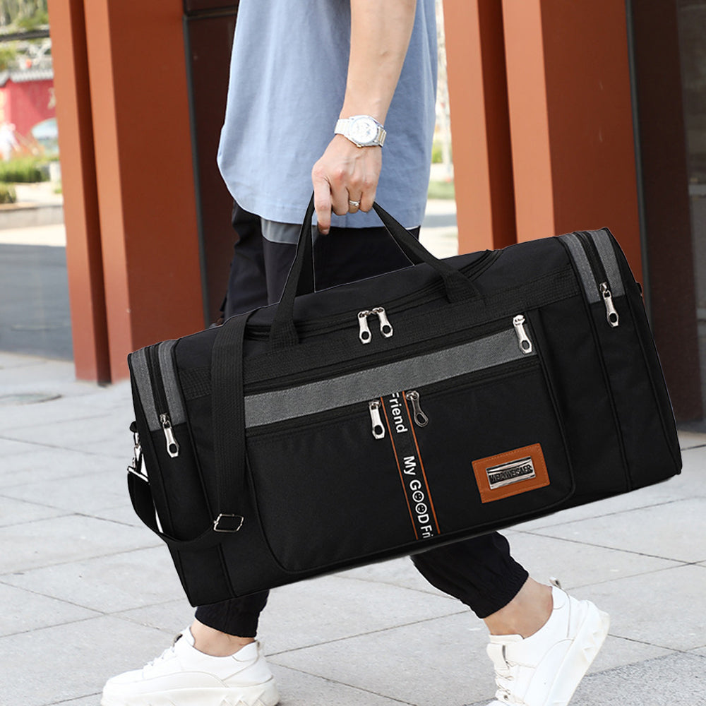 Sports Travel Duffel Bag Large Capacity Waterproof Shoes Compartment