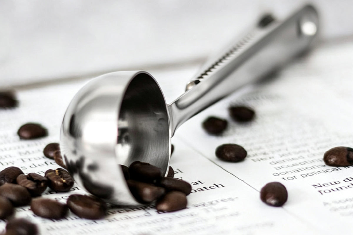 2-in-1 Coffee Scoop Bag Clip 304 Stainless Steel Spoon Bag Sealing Clip
