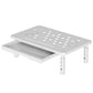 Adjustable Monitor Stand Riser with Drawer Storage Metal Desk Organizer