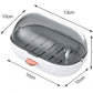 2pcs Soap Dish with Drip Tray Self-Adhesive Wall-Mounted Drain Tray Bar Soap Holder