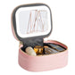 PU Leather Makeup Case Lighted Mirror LED Travel Cosmetic Organizer