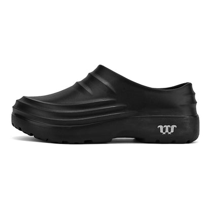 Men Non-slip Work Shoes Wear-resistant Clogs Kitchen Chef Shoes
