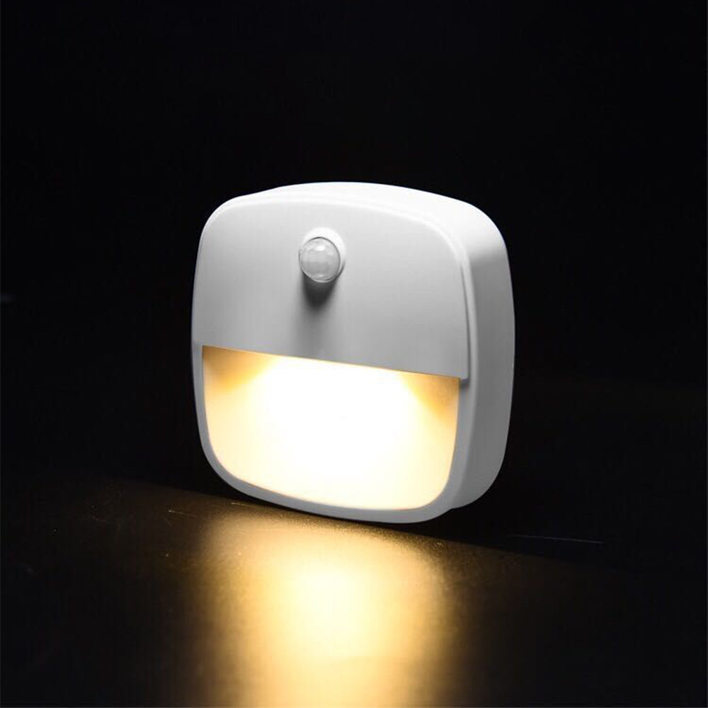 2-Pack Wireless Motion Sensor Night Light Wall Cabinet Closet Stair Lamp