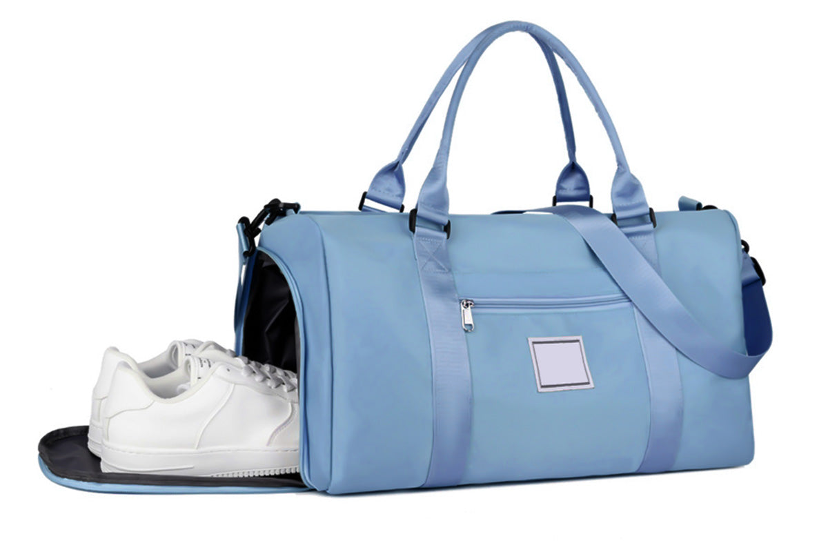 30L Gym Travel Duffel Bag with Waterproof Pocket and Shoe Compartment for Weekend Overnight Trip