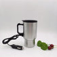 Car Electric Heating Mug 12V Stainless Steel Travel Cup 450ml