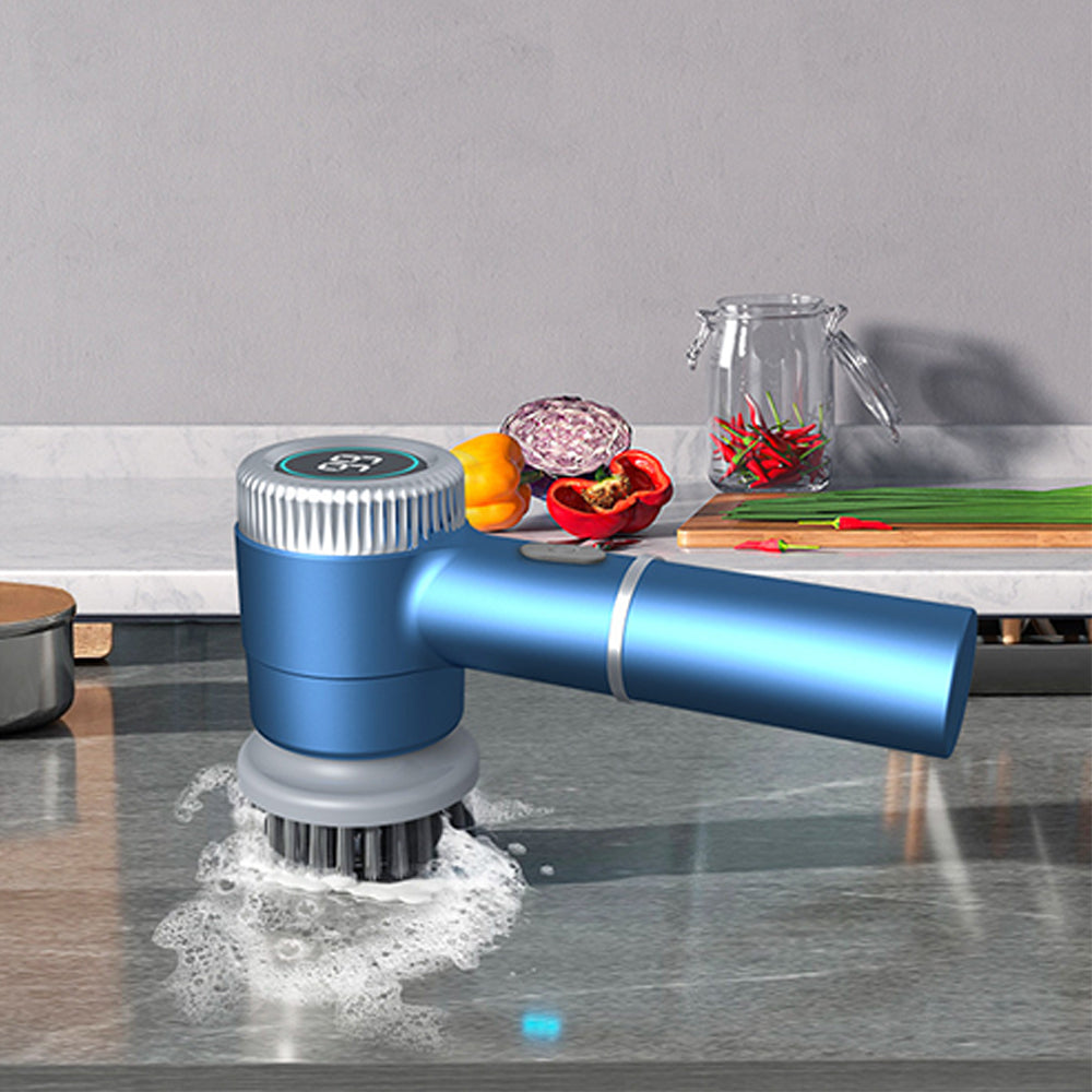 Handheld Electric Spin Scrubbers with 5 Brush Heads