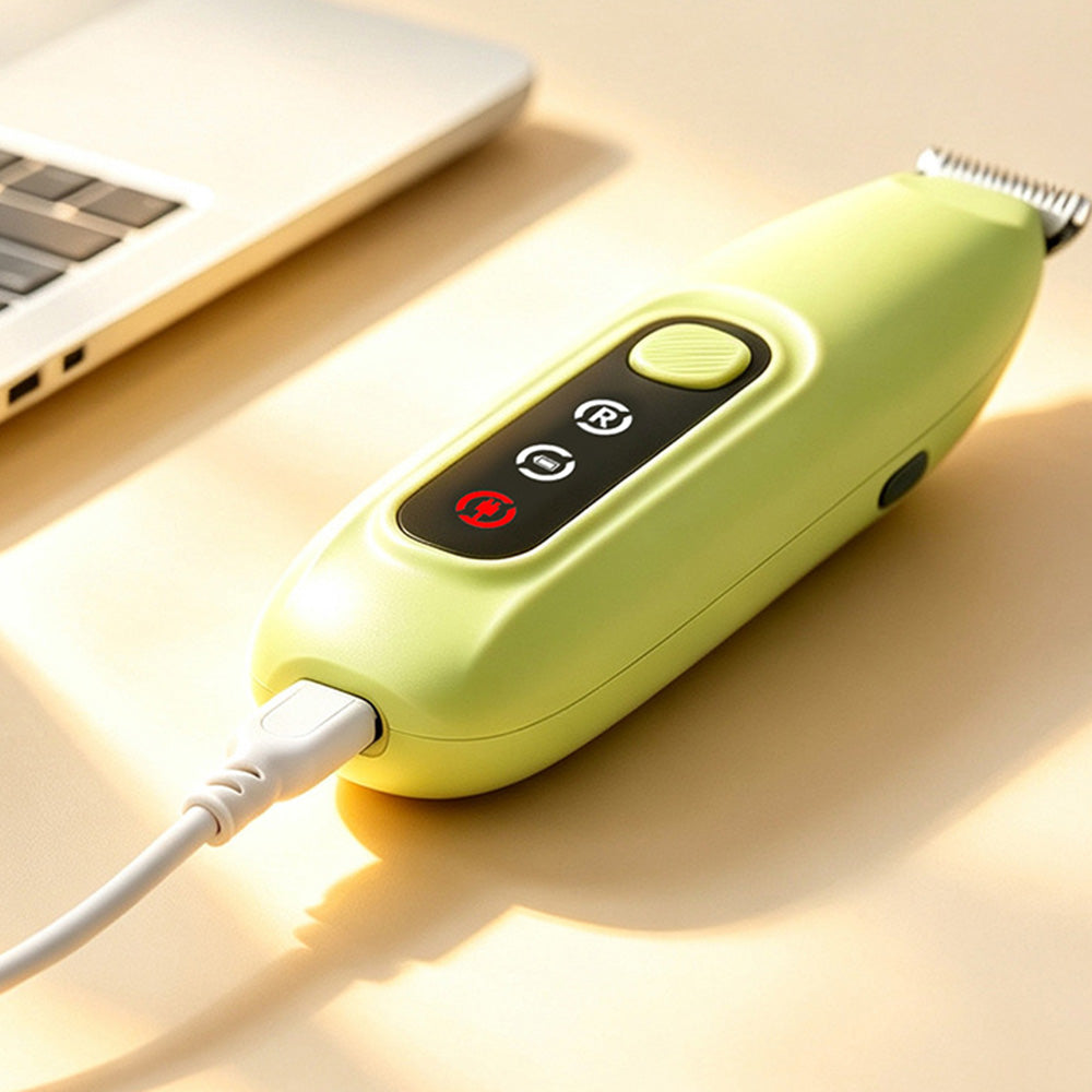 Pet Electric Paw Hair Trimmer with 18mm Ceramic Blade and LED Light