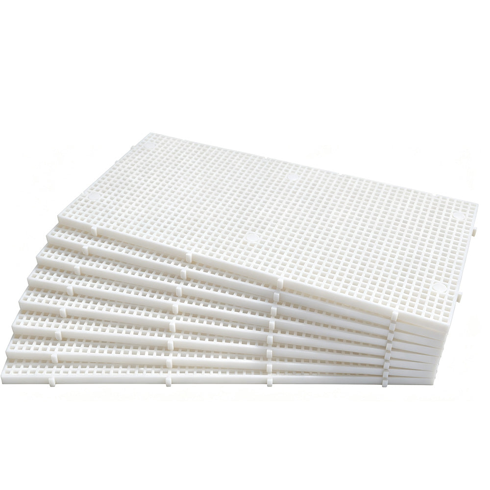 8 Piece Plastic Aquarium Grid Divider Set for Fish Tanks and Breeding