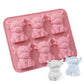 2 Pack 6 Cavity Silicone Highland Cow Ice Cube Molds