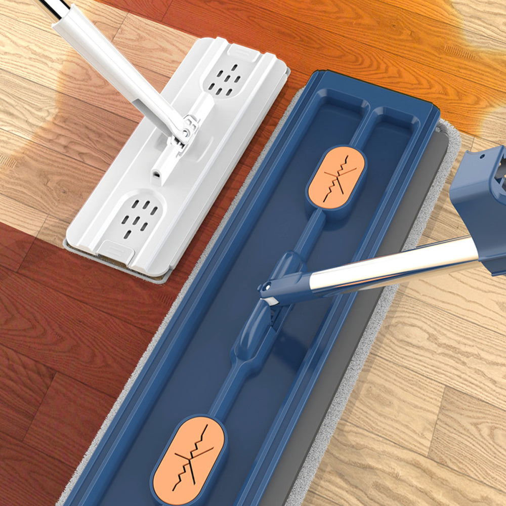 360 Degree Rotatable Adjustable Flat Mop with 2 Washable Pads