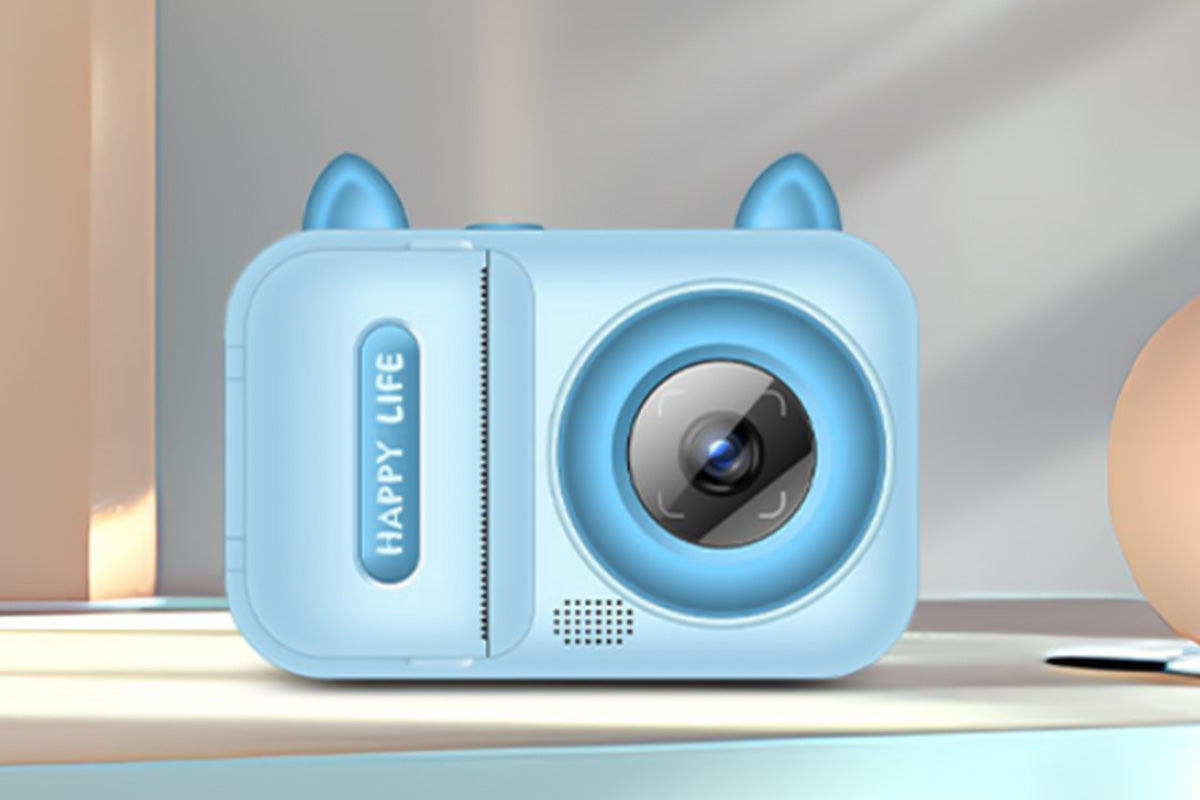 Toy Camera 1080P Instant Digital Print Camera with 1 Roll Printing Paper