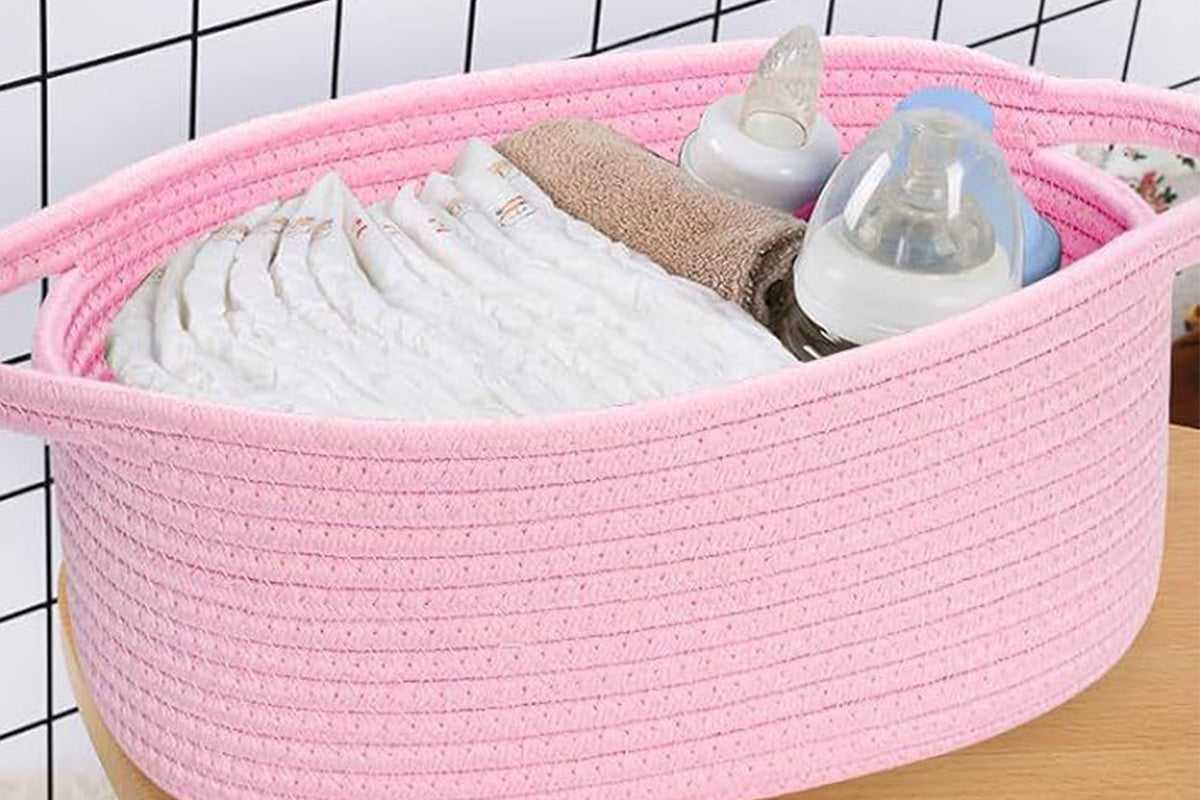 Gift Basket With Gift Bag And Ribbons Woven Storage Basket With Handle