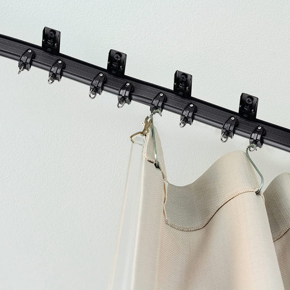 5m Heavy Duty Curtain Rail Track Set Flexible Rail Window Curtain Track