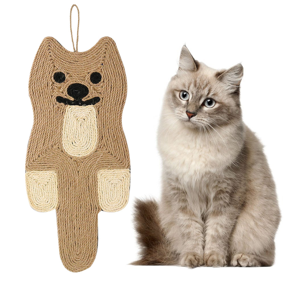 Wall Cat Scratcher Mat Sisal Cat Scratching Pad for Indoor Cats Kitten