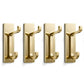4 Pack Stainless Steel Double Adhesive Hooks with 3kg Capacity