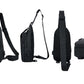 Water-Resistant Sling Bag Anti-Theft Chest Pack Crossbody Backpack with USB Charging Port and Headphone Hole