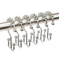 12Pcs Shower Curtain Hooks Rings Double Glide Shower Hooks Rings