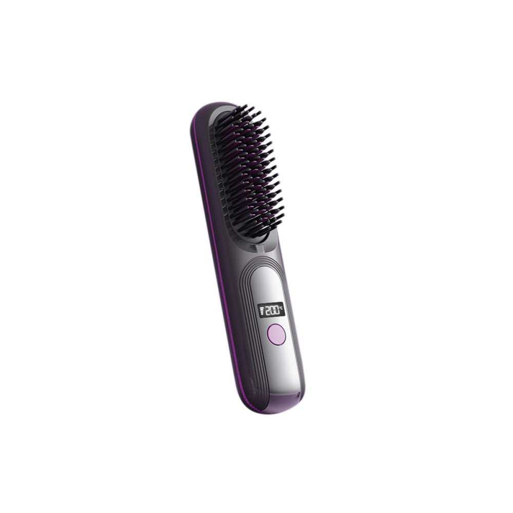 Portable Rechargeable Wireless Hair Straightener Comb