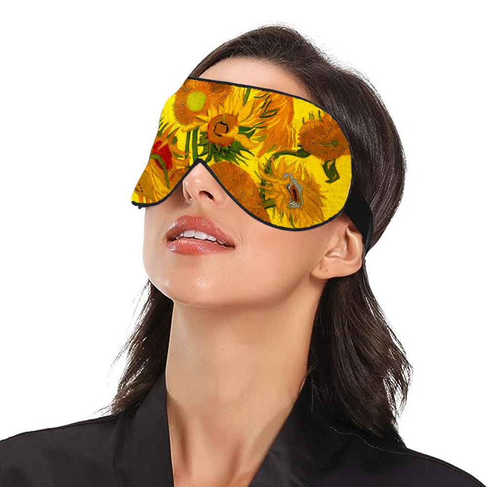 Printed Patterns Double Layers Sleeping Eye Mask