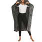 Warm Cozy Flannel Wearable Hooded Blanket for Adults