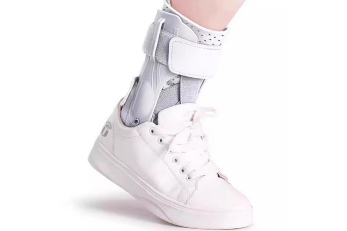 Ankle Brace for Sprained Ankle Lace Up Ankle Support-Grey