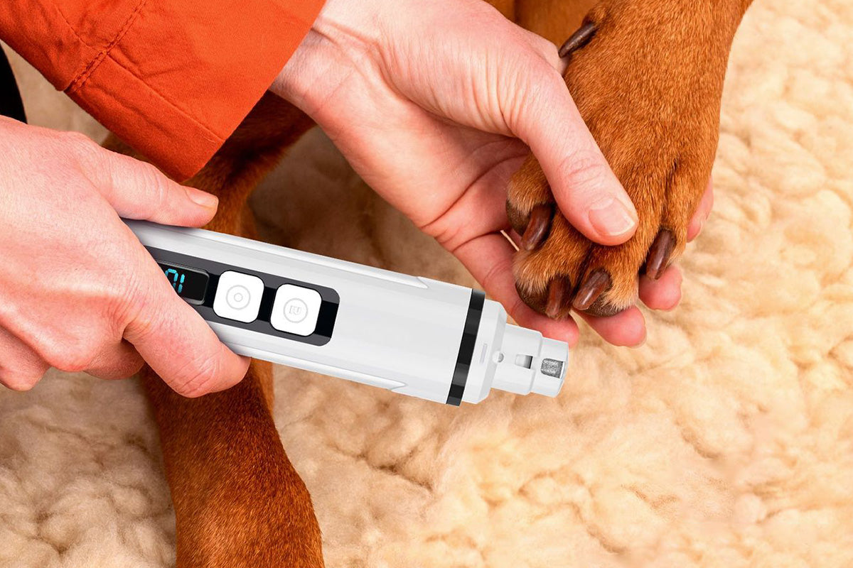 Pet Nail Grinder with LED Light Rechargeable Dog Cat Nail Trimmer