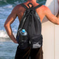 Swim Bag Mesh Drawstring Backpack for Swimming Gym and Workout Gear
