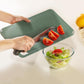 3 PCS Plastic Cutting Board Set with Hanging Loop Non Slip PP Chopping Board for Home