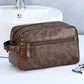 PU Toiletry Bag for Men Large Travel Wash Bag Shaving Water-Resistant