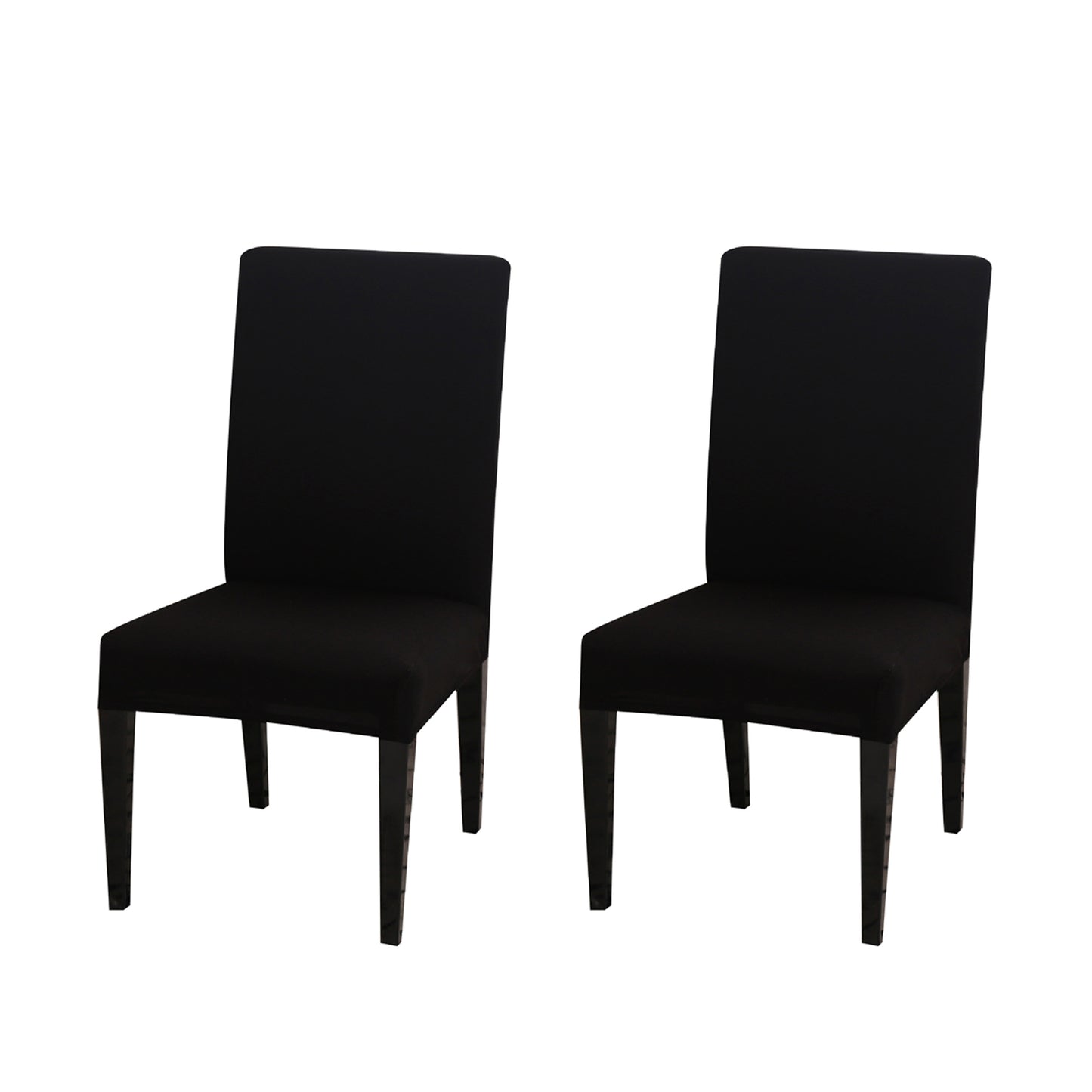 2Pcs Stretch Dining Chair Cover Seat Covers Washable Banquet Wedding Party