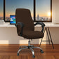Water-Resistant Stretch Computer Office Chair Cover Durable Zipper Design-Black