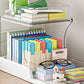 2-Tier Rotatable Pull-Out Storage Rack Kitchen Spice Organizer