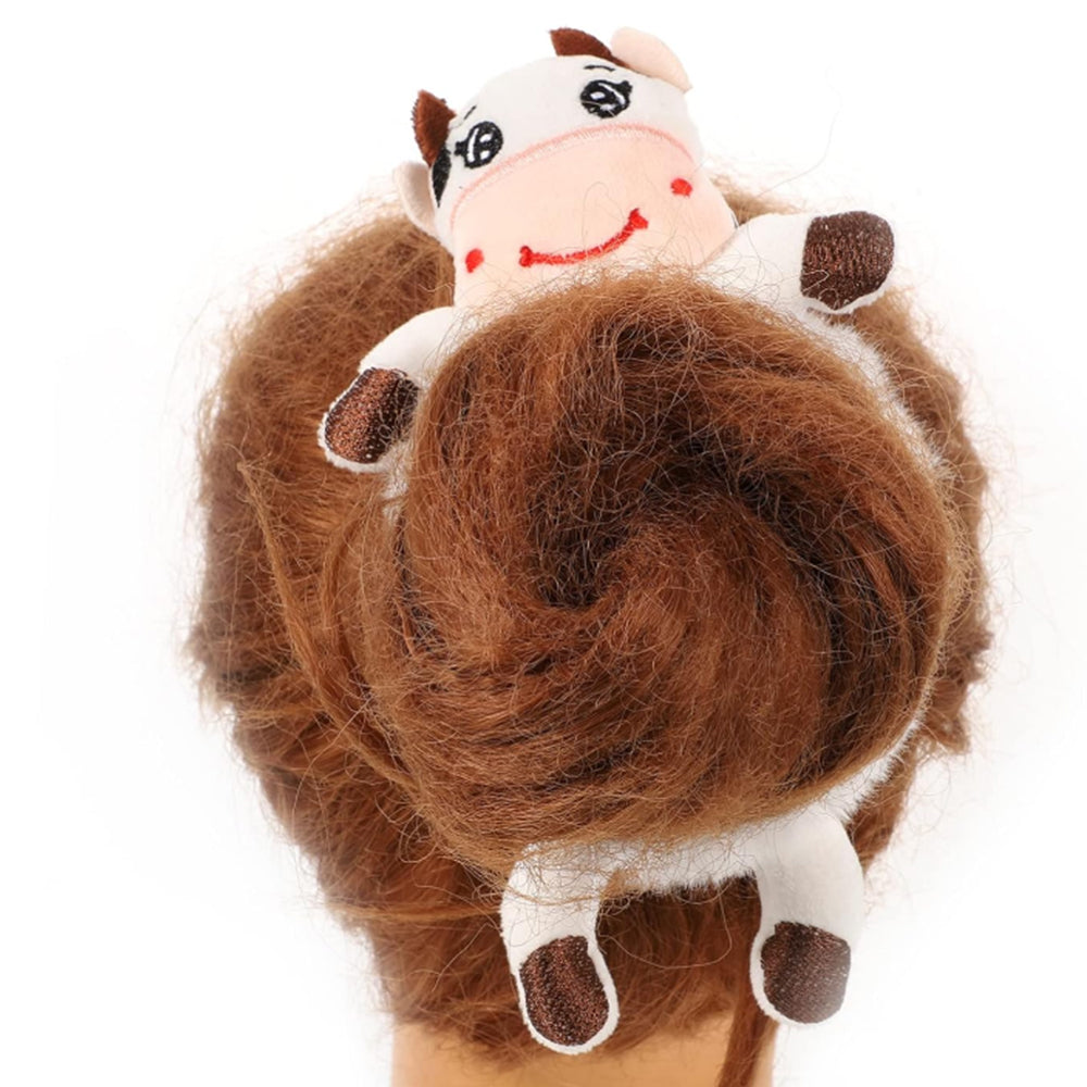 3Pcs Cute Animal Scrunchies Plush Hair Bands